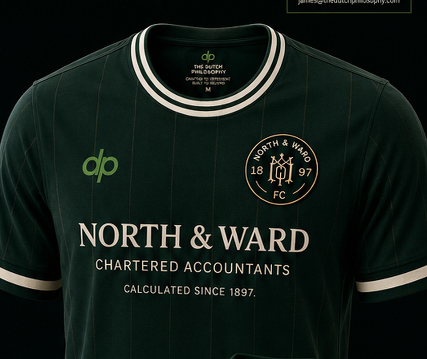 North and Ward football-inspired corporate shirt